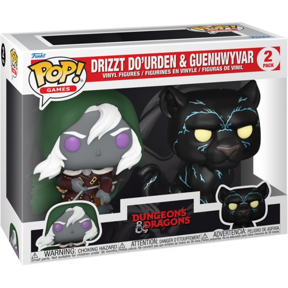 Funko Pop Games 2 Pack - Drizzt Do'Urden & Guenhwyvar - Dungeons & Dragons