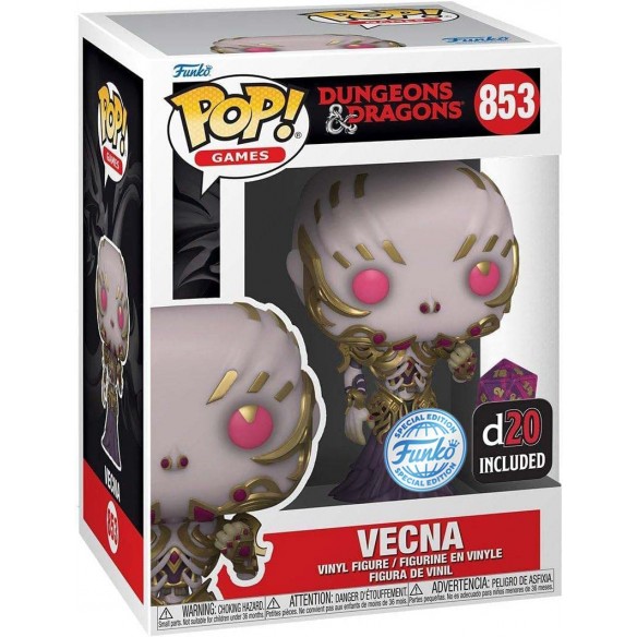 Funko Pop Games 853 - Vecna (with d20) - Dungeons & Dragons (Special Edition)