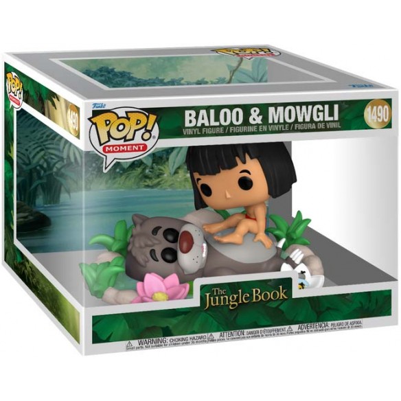 Funko Pop Moment 1490 - Baloo & Mowgli - The Jungle Book (Oversized)