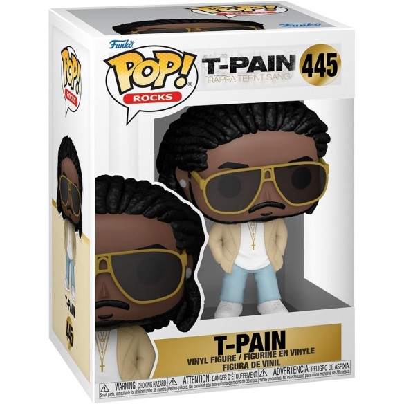 Funko Pop Rocks 445 - T-Pain - T-Pain: Rappa Ternt Sanga