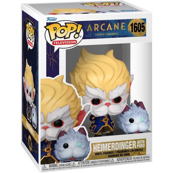 Funko Pop Television 1605 - Heimerdinger with Poro - Arcane League of Legends