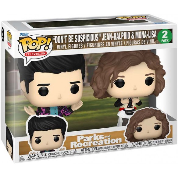 Funko Pop Television 2 Pack - “Don’t Be Suspicious” Jean-Ralphio & Mona-Lisa - Parks and Recreation