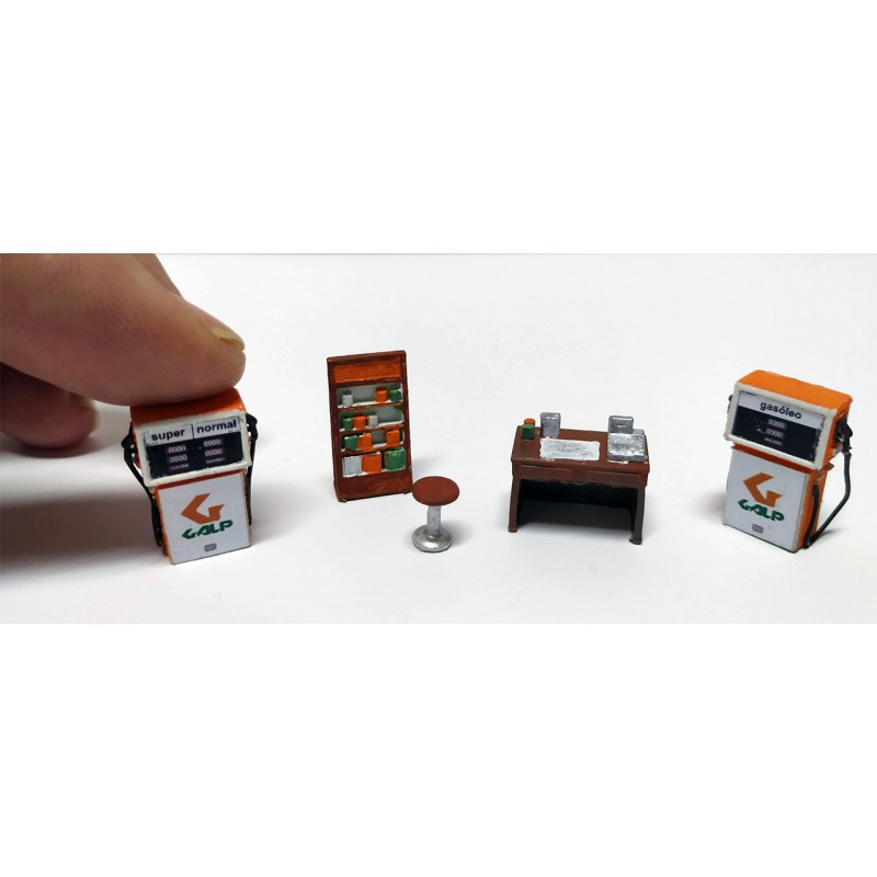 Pompa benzina Galp, anni '80. MODELISMO ARTESANAL MA_ACCESS_18