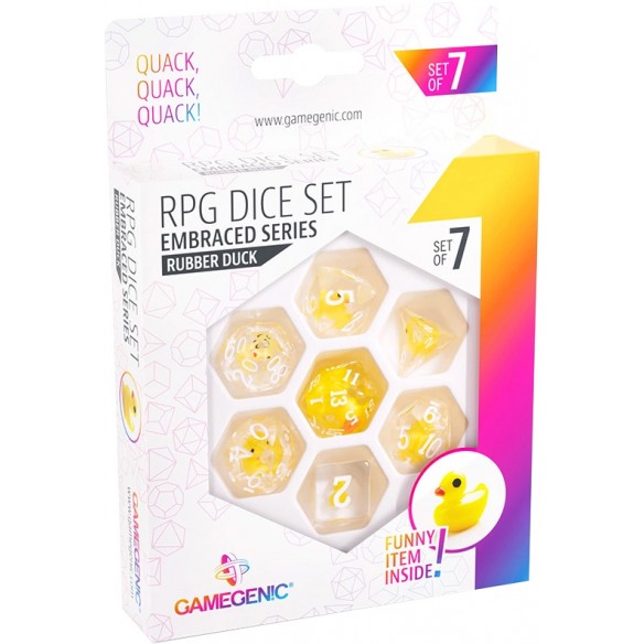 Gamegenic - Set 7 Dadi Embraced Series - Rubber Duck