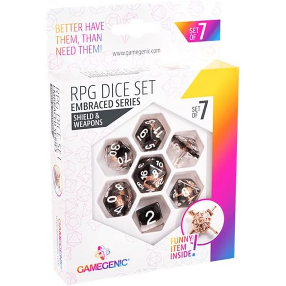 Gamegenic - Set 7 Dadi Embraced Series - Shield & Weapons