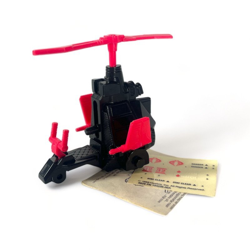 G.i. Joe: A Real American Hero - Cobra Gyrocopter (Unstickered) with Stickers & Dutch Instructions