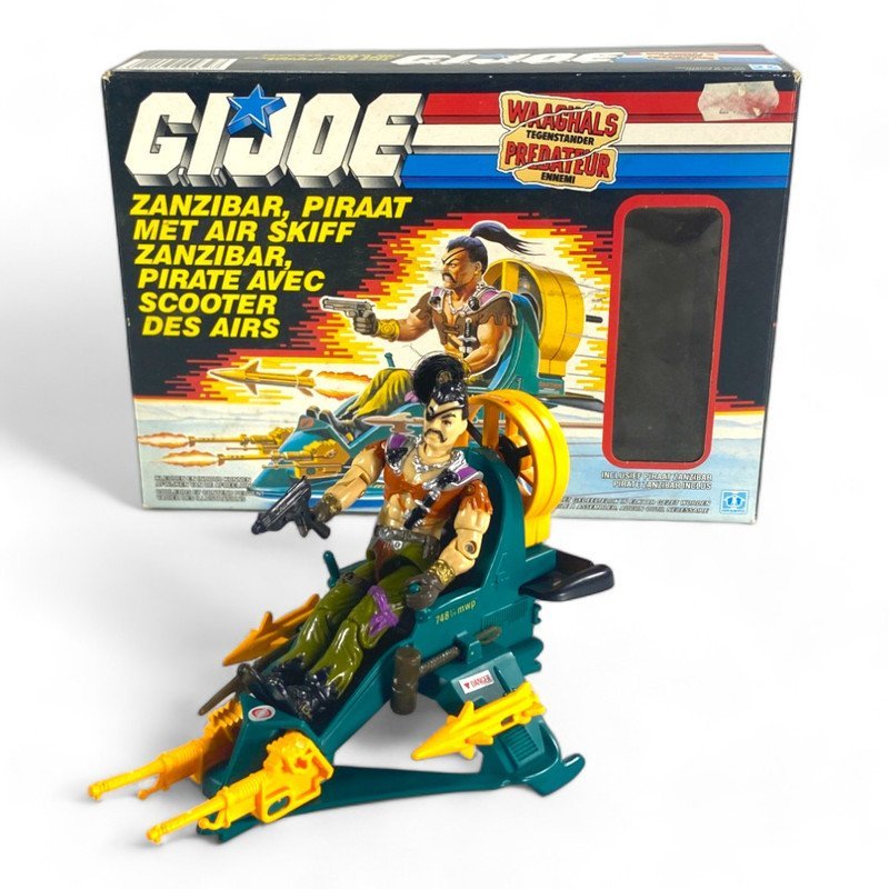 G.I. Joe: A Real American Hero - Dreadnok Air Skiff With Zanzibar (v1) (Dutch/Belgium Box)