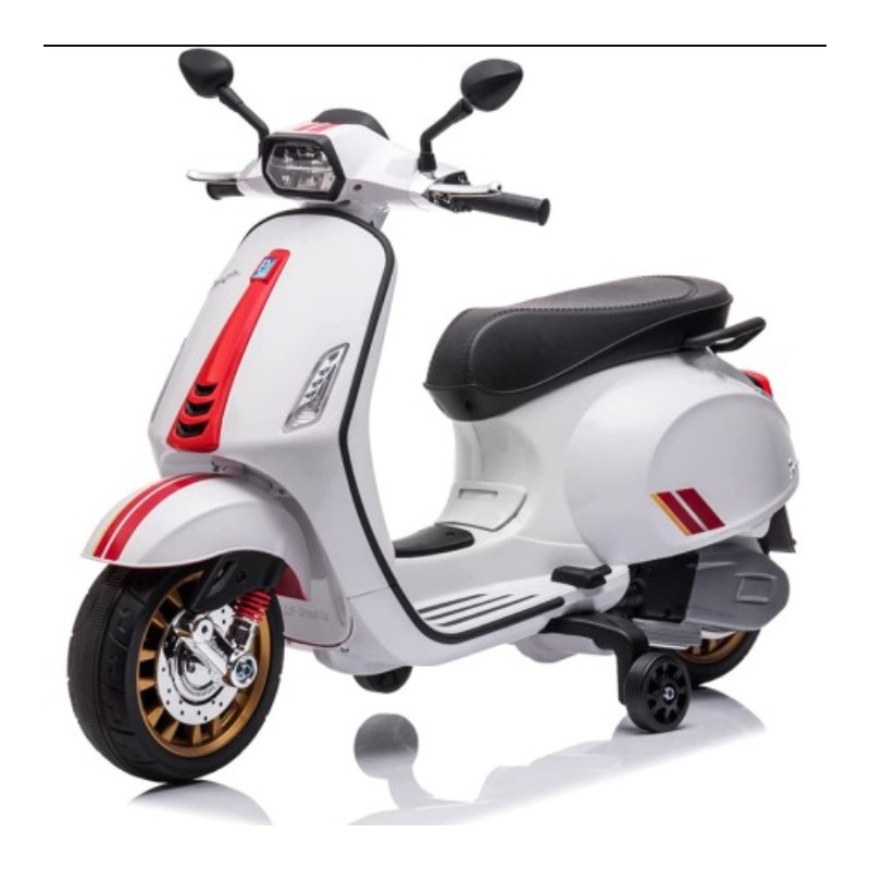 GIAV - Vespa Elettrica per Bambini 12Volts Piaggio Sprint Bianca -