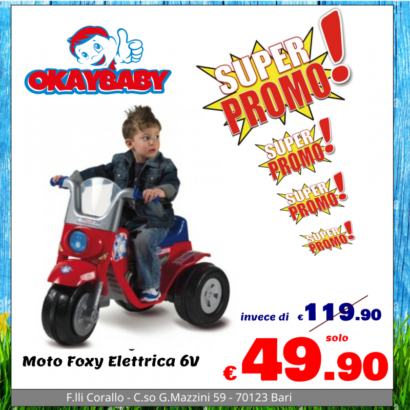 BIEMME - Moto Foxy Rossa 6Volts -