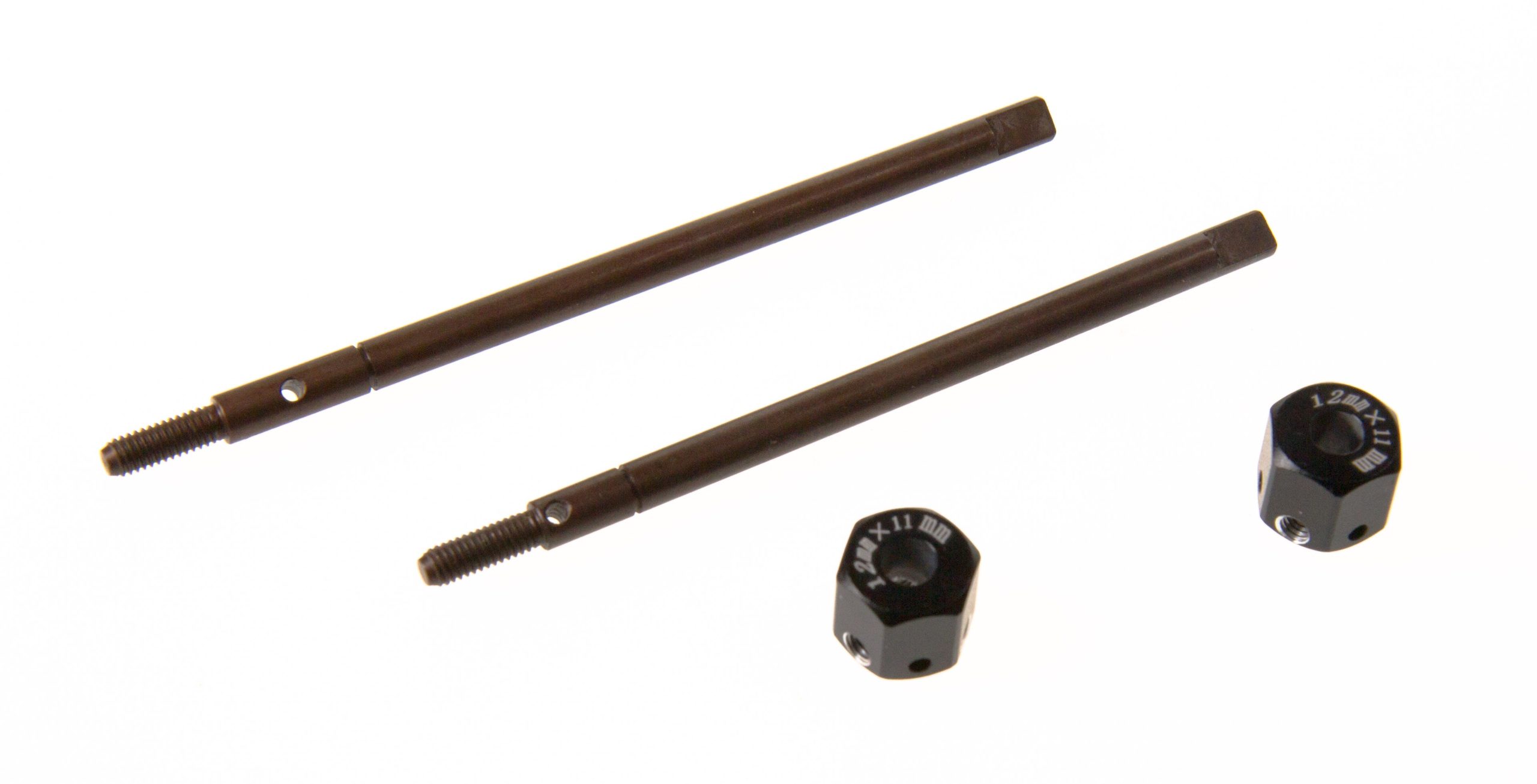 GPM Assale posteriore in acciaio + Hexa +5mm alu nero SW98102SR/+5-BK