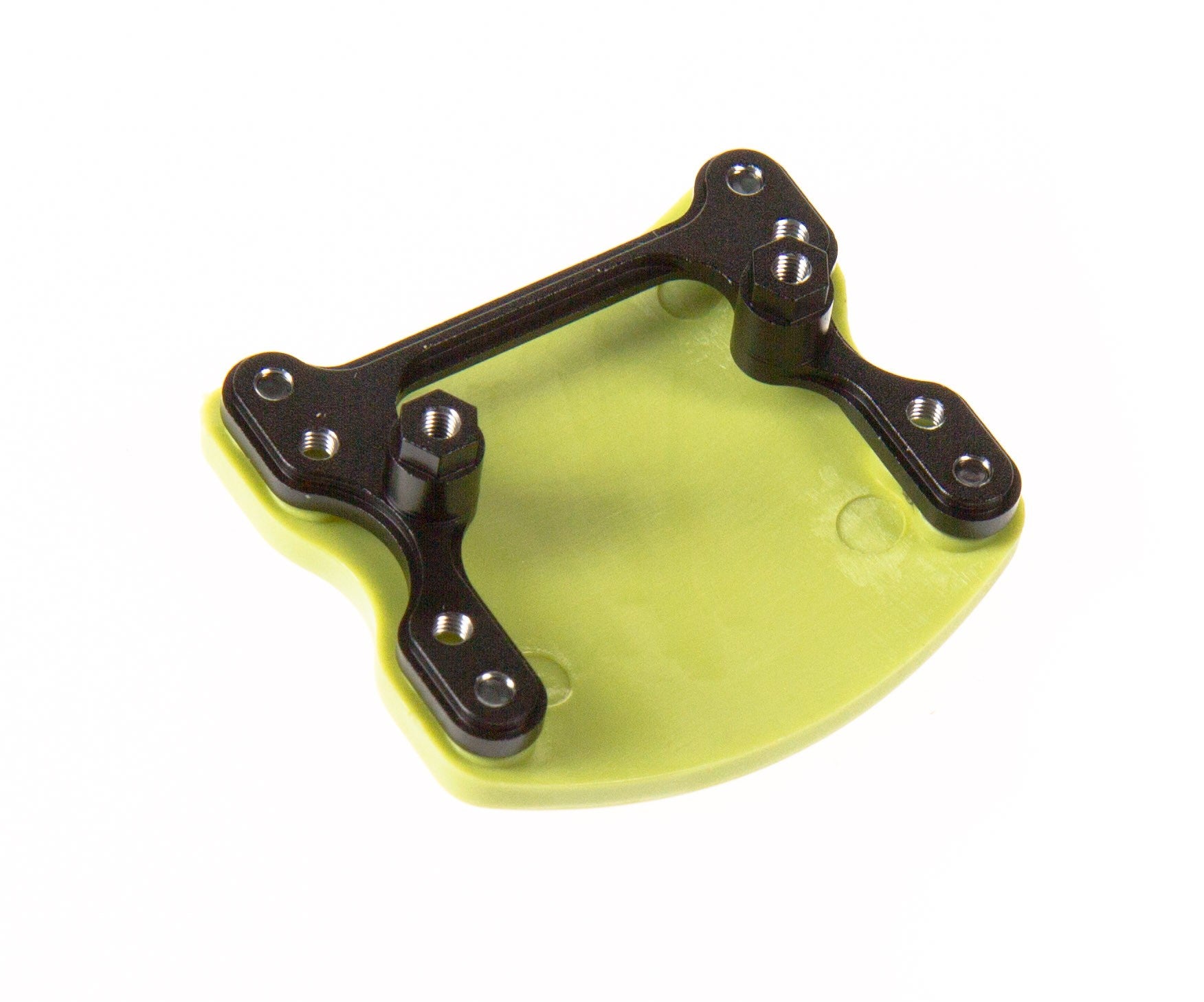 GPM Supporto in alluminio nero e piastra di protezione in plastica SW168F/R-BK