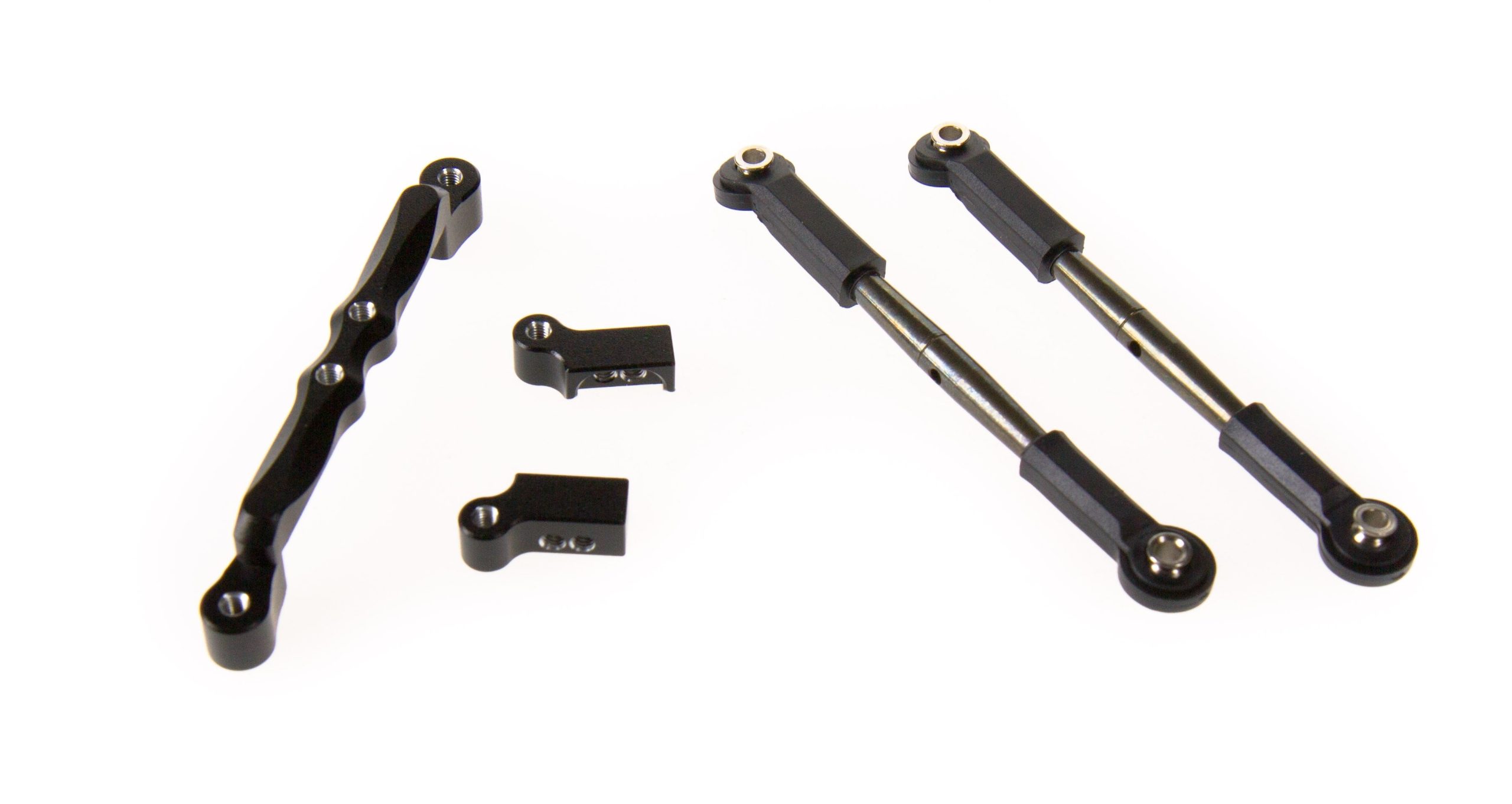 GPM Staffa anteriore in alluminio nero + billette in acciaio per molle CRA049S-BK