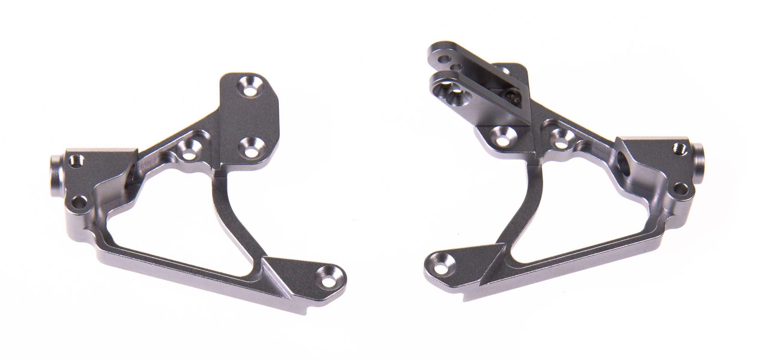 GPM Staffa per sospensione anteriore in alluminio grigio K5028-GS