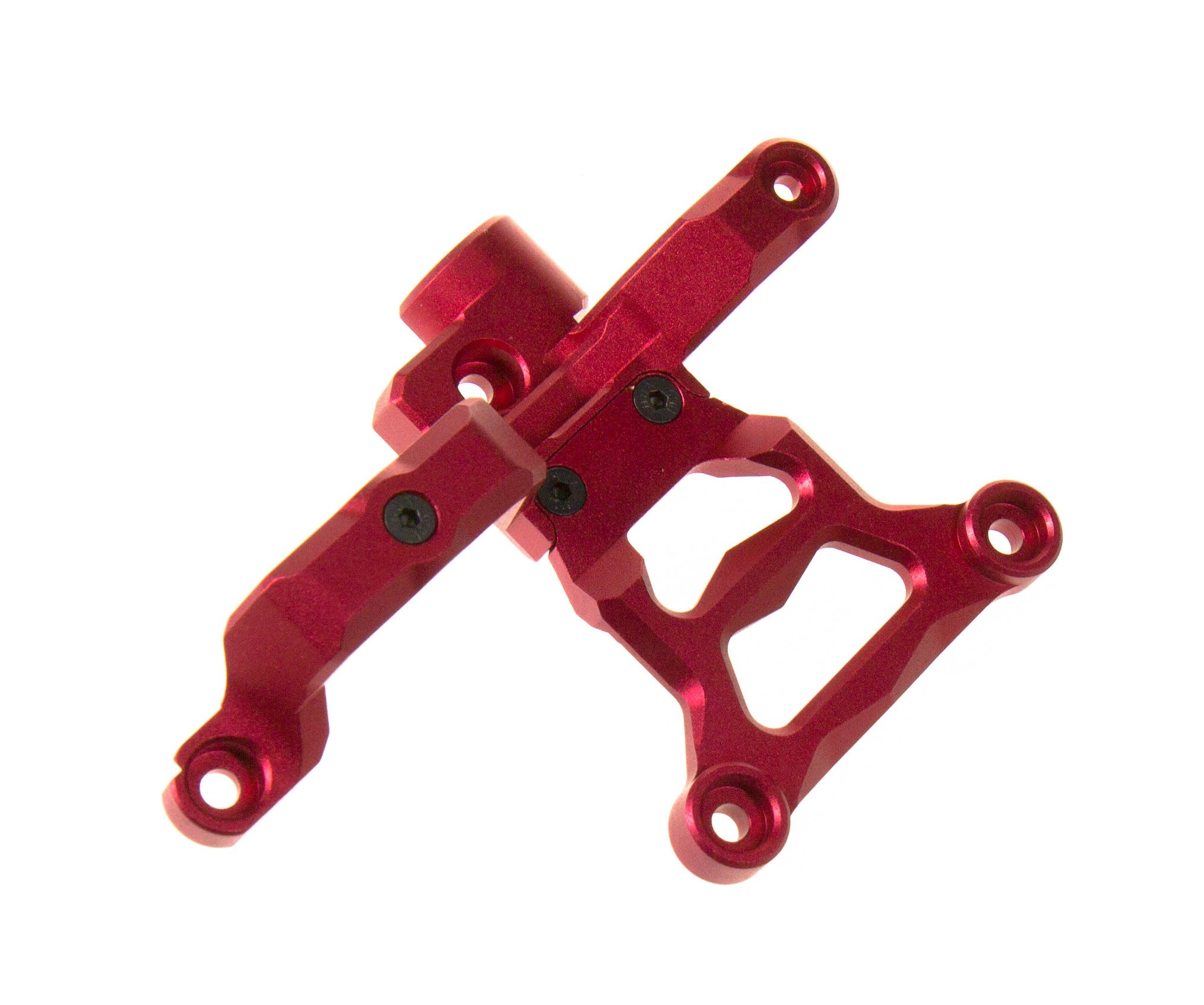 GPM Staffa della serie sterzo in alluminio rossa TXM048C-R