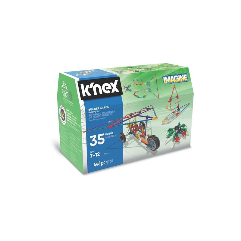 GRANDI GIOCHI - K'nex 35 Model Builder's 446 pezzi - 17010