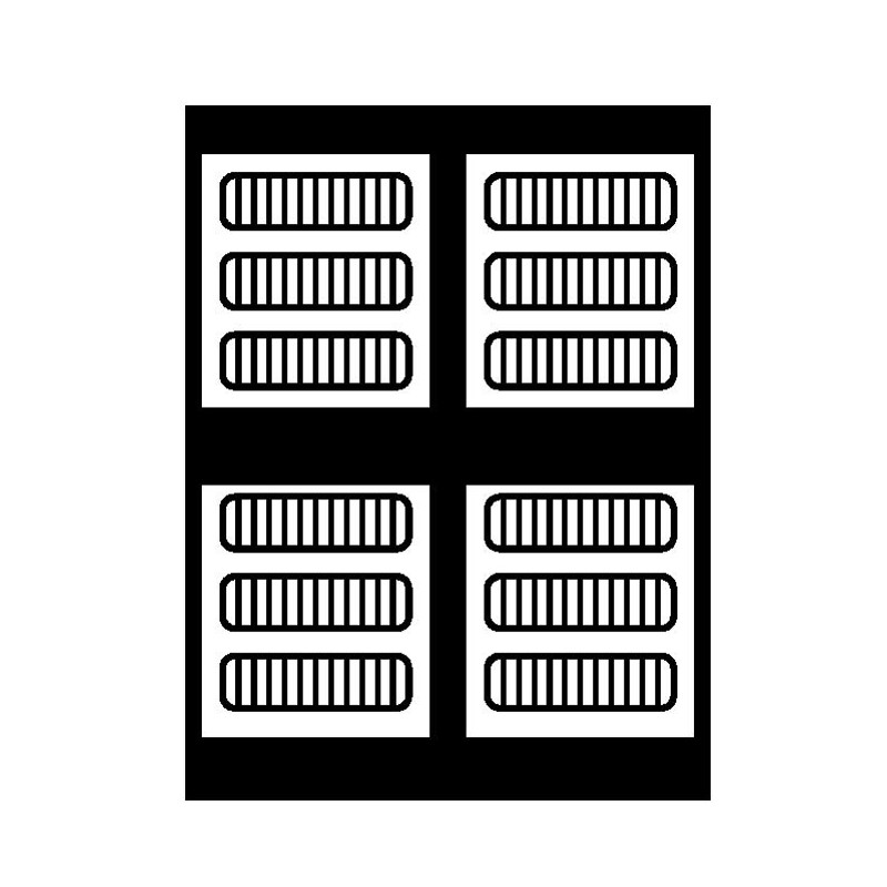 Griglie per furgoni PD-1, RENFE. Trenmilitaria H0-MAT-000-0012