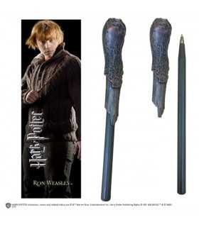 Harry Potter - Bacchetta Penna e Segnalibro di Ron Weasley