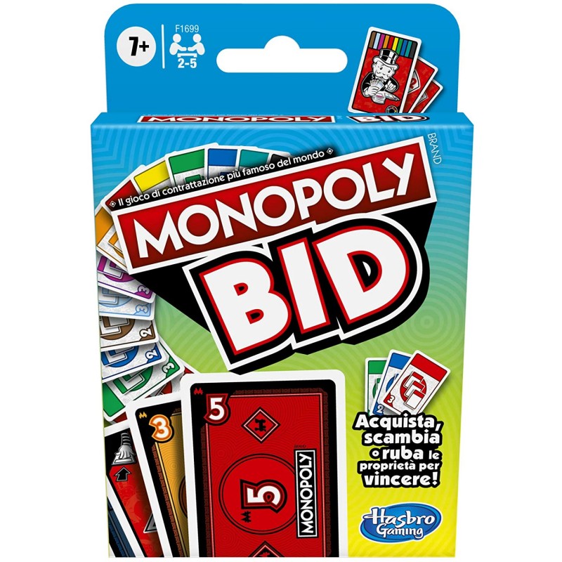 HASBRO - Gioco Carte Monopoly Bid - F16994561