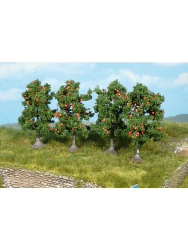 HEKI 1961 Confezione di cinque alberi da frutto (mele) (altezza cm. 7)