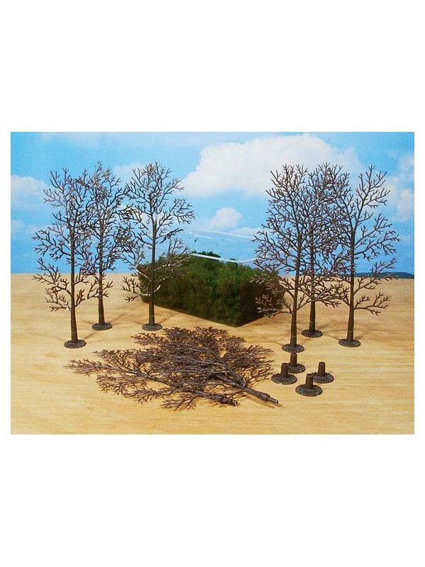 HEKI 1971 Confezione di dieci alberi in kit con fogliame (altezza cm. 18)