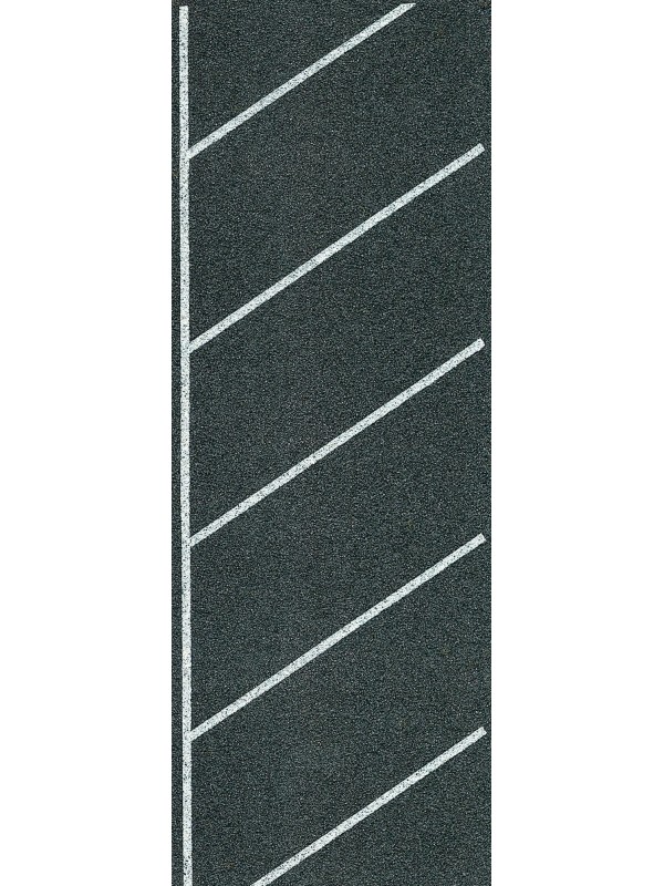 HEKI 6566 Scala HO Parcheggio adesivo di asfalto con strisce oblique (cm. 100x6)