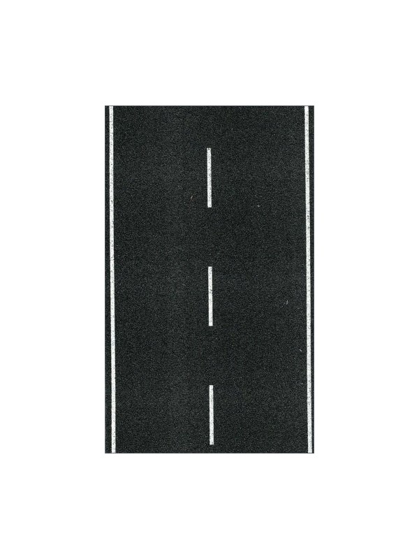 HEKI 6561 Scala HO Strada asfaltata adesiva (misura cm. 100x8) con segnaletica