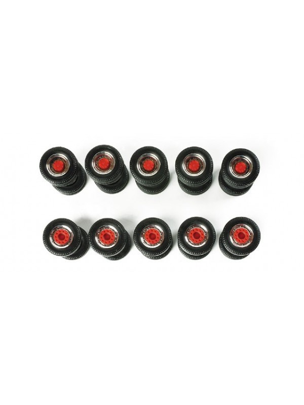 HERPA 052603 Scala HO Set di ruote anteriori/posteriori gemellate per motrici