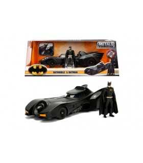 Hollywood Rides - Batman: Batmobile del 1989 con Batman (Scala 1:24)