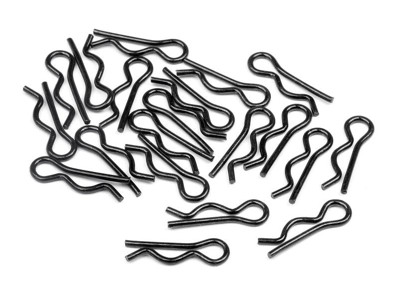 HPI Clip per carrozzeria 4 mm nero piccolo 6121