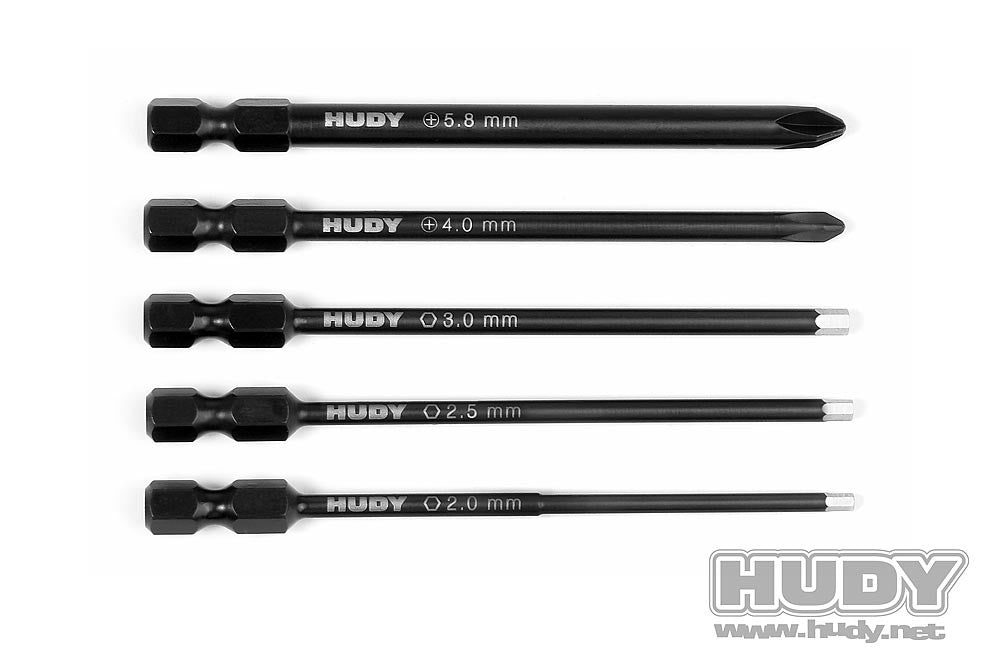 Hudy Set di punte per elettroutensili 90 mm 190070