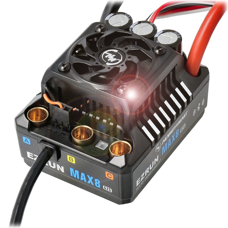 Hobbywing EZRUN MAX8 G2S 160A. 2-6s Regolatore brushless waterproof BEC 6.0A. - [HW30103205]