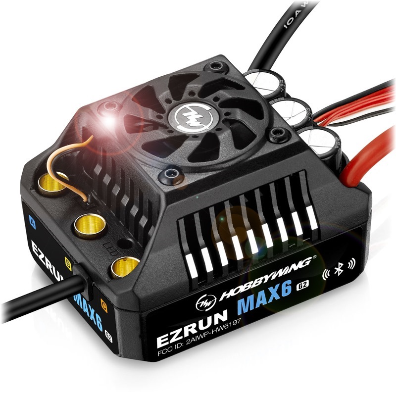 Hobbywing EZRUN MAX6 G2 200A. 3-8s LiPo BEC 8A. - [HW30105100]