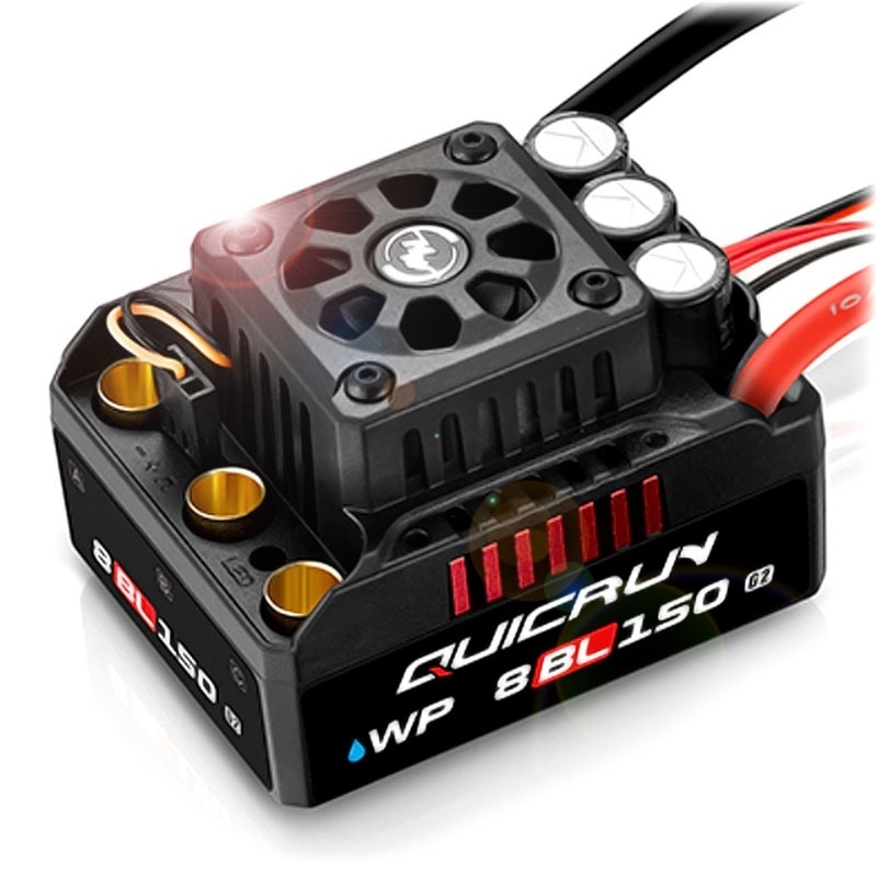 Hobbywing QUICRUN WP8BL150 G2 Brushless Waterproof 3-6S regolatore elettronico sensorless - [HW30109003]