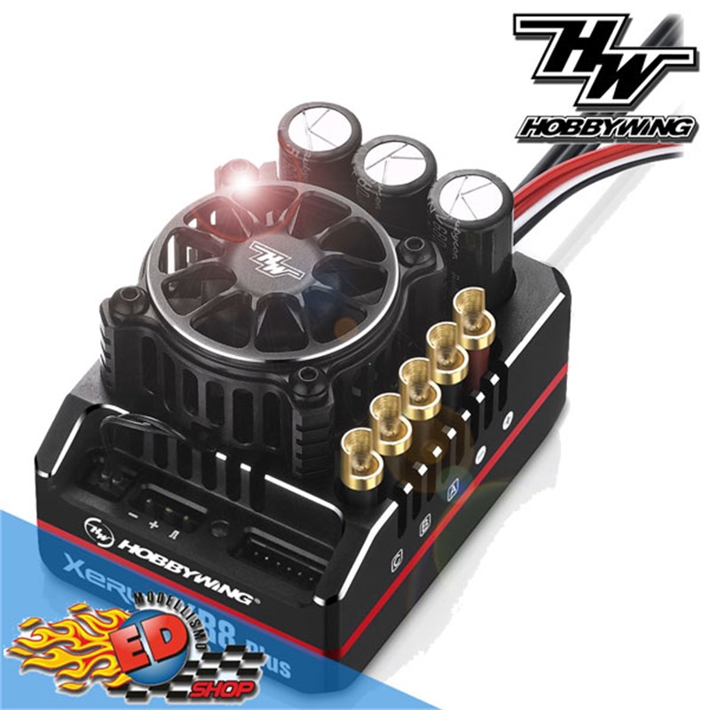 Hobbywing XERUN XR8 Plus G2S 200A. Regolatore brushless 200A sensored / sensorless 1/8 HW30113304 - [HW30113304]