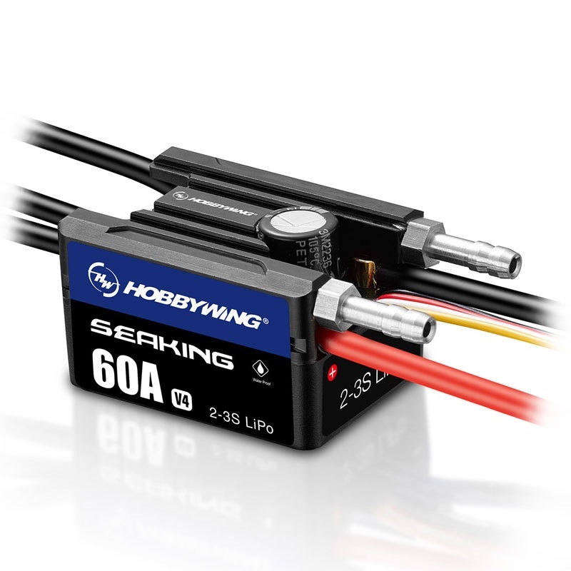 Hobbywing Seaking 60A Boat ESC V4 2-3s LiPo - [HW30302202]