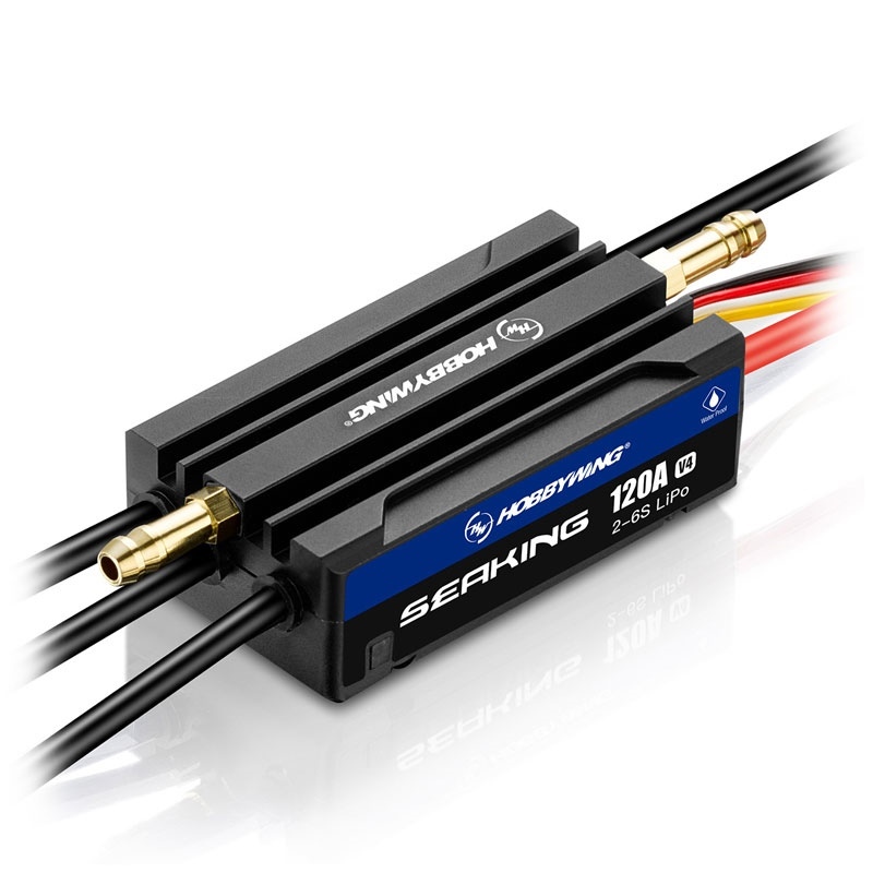 Hobbywing Seaking 120A Boat ESC V4 2-6s LiPo - [HW30302363]