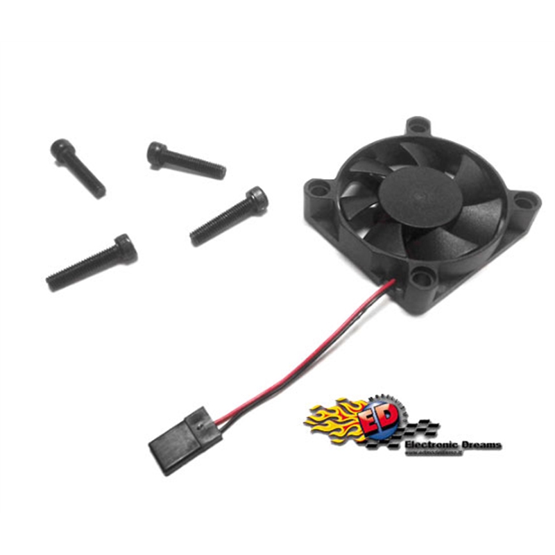 Hobbywing Ventola MP4510SH - 6.0V. 8.000rpm 0.30A Nera 45x45x10 con spinetta nera MAX5 30860400 - [HW30860400]