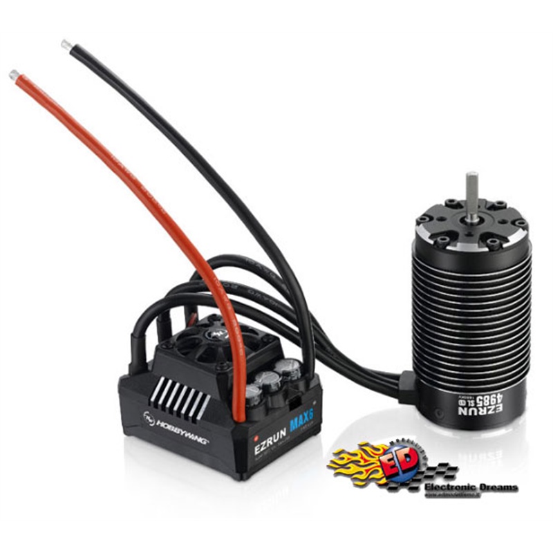 Hobbywing EZRUN COMBO MAX6 V3 160A. + EZRUN-SL-4985-1650kv -1/6 Off-Road Monster Truggy - Light Load - [HW38010801]