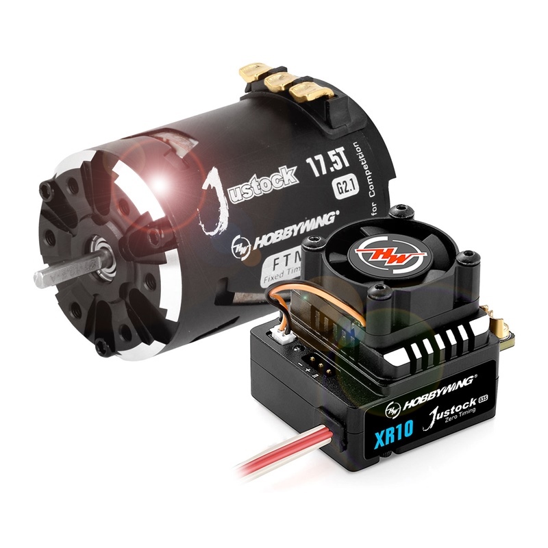 Hobbywing Xerun Combo Justock G3S + Justock 17.5T G2.1 2450kV for 1:10 Stock - [HW38020372]