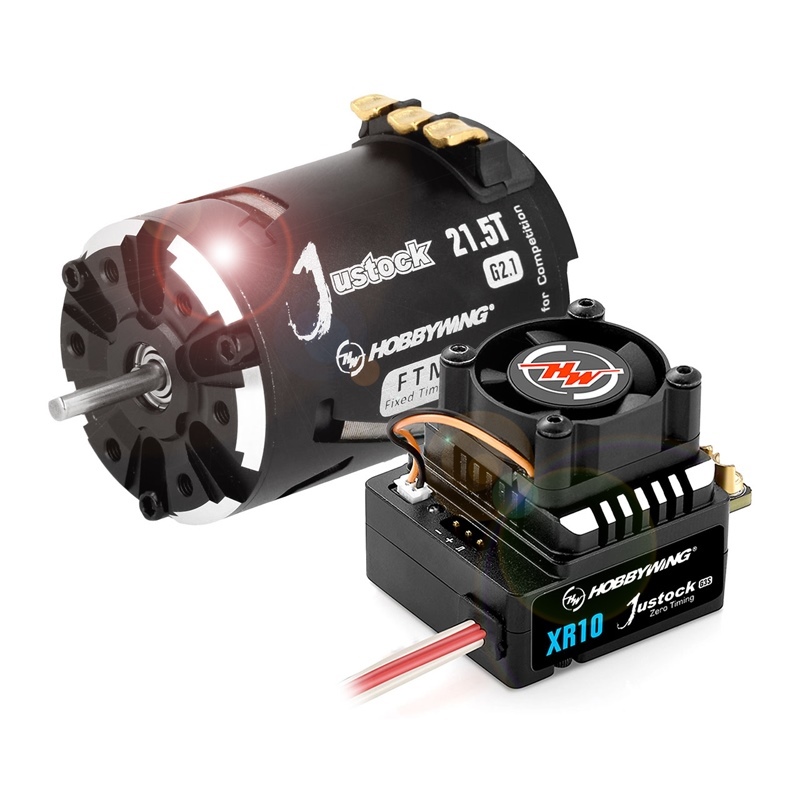 Hobbywing Xerun Combo Justock G3S + Justock 21.5T G2.1 2050kV for 1:10 F1 e Crawler - [HW38020373]