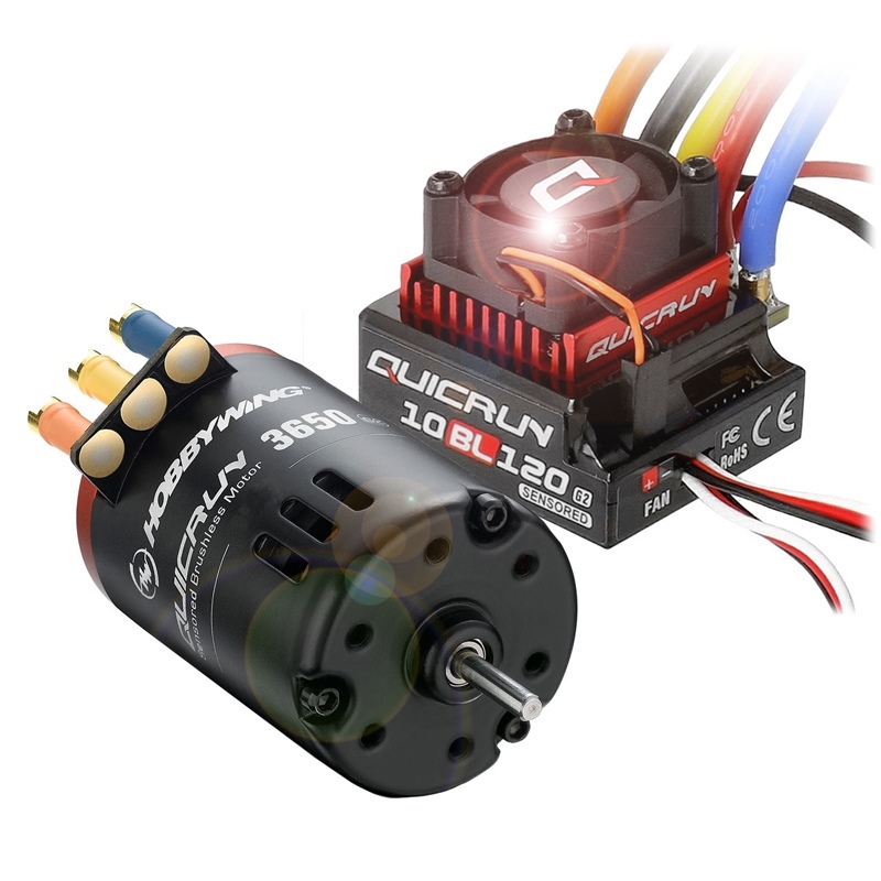 Hobbywing Quicrun Combo 10BL120 G2 Sensor 3650SD 10.5T - [HW38020381]