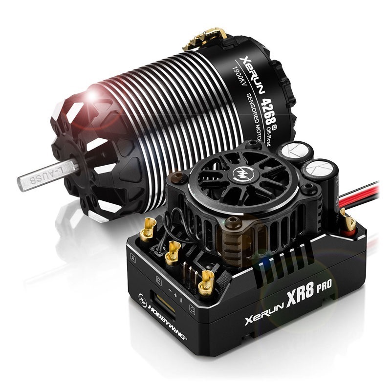 Hobbywing XERUN COMBO XR8 Pro G3 + Motore 4268 1900kv Off-Road 1/8 Buggy Competition - [HW38020432]