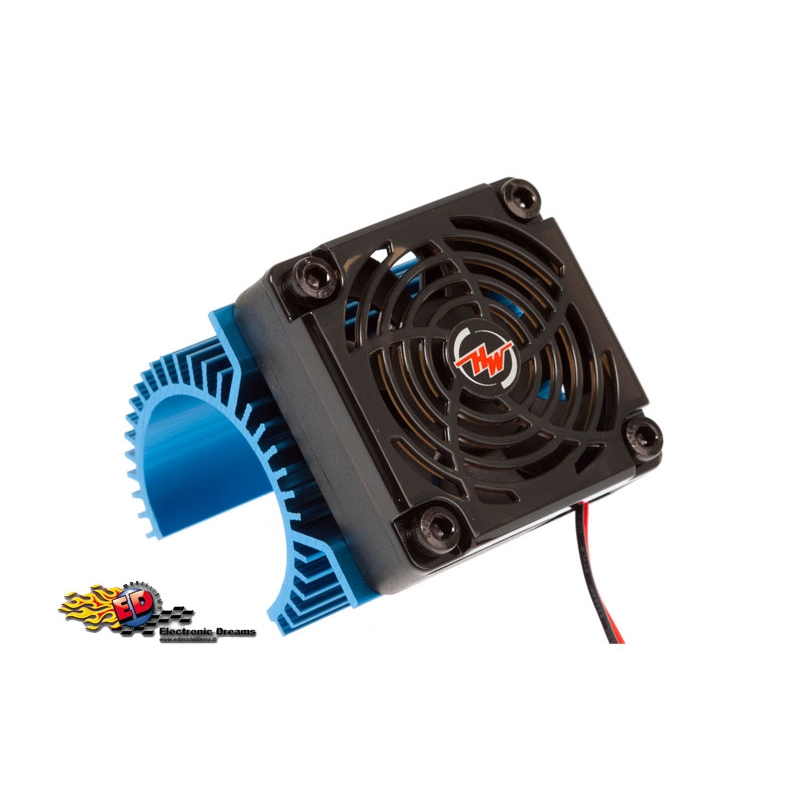 Hobbywing Dissipatore in alluminio con Ventola per motori diametro 36mm con ventola 50x50x10 8608012 - [HW86080120]