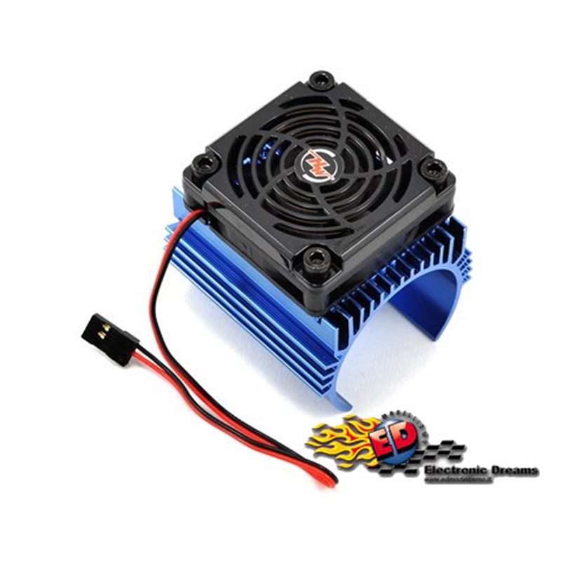 Hobbywing Dissipatore in alluminio con Ventola per motori diametro 44mm con ventola 50x50x10 8608013 - [HW86080130]