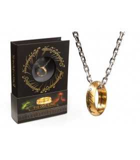 Il Signore degli Anelli: L'unico Anello con Catena in Acciaio Inossidabile