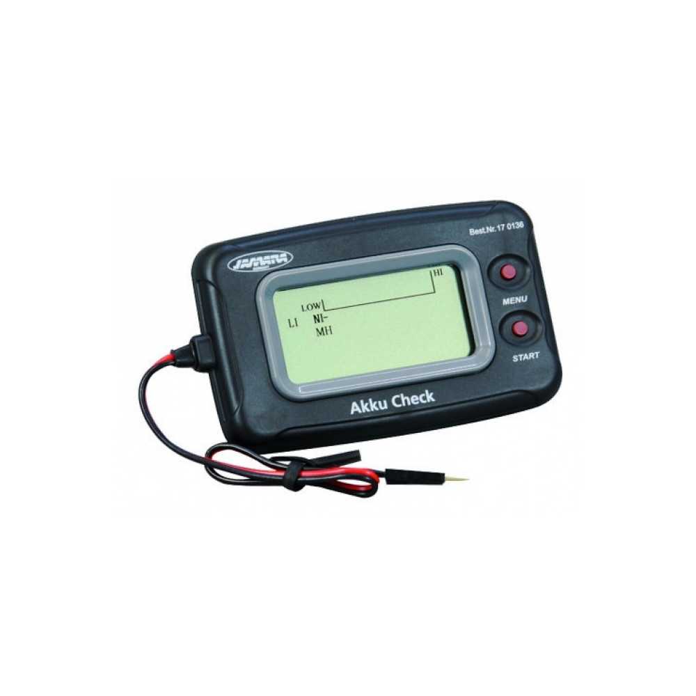 Jamara Akku Check per controllo batterie con schermo LCD (art. 170136)