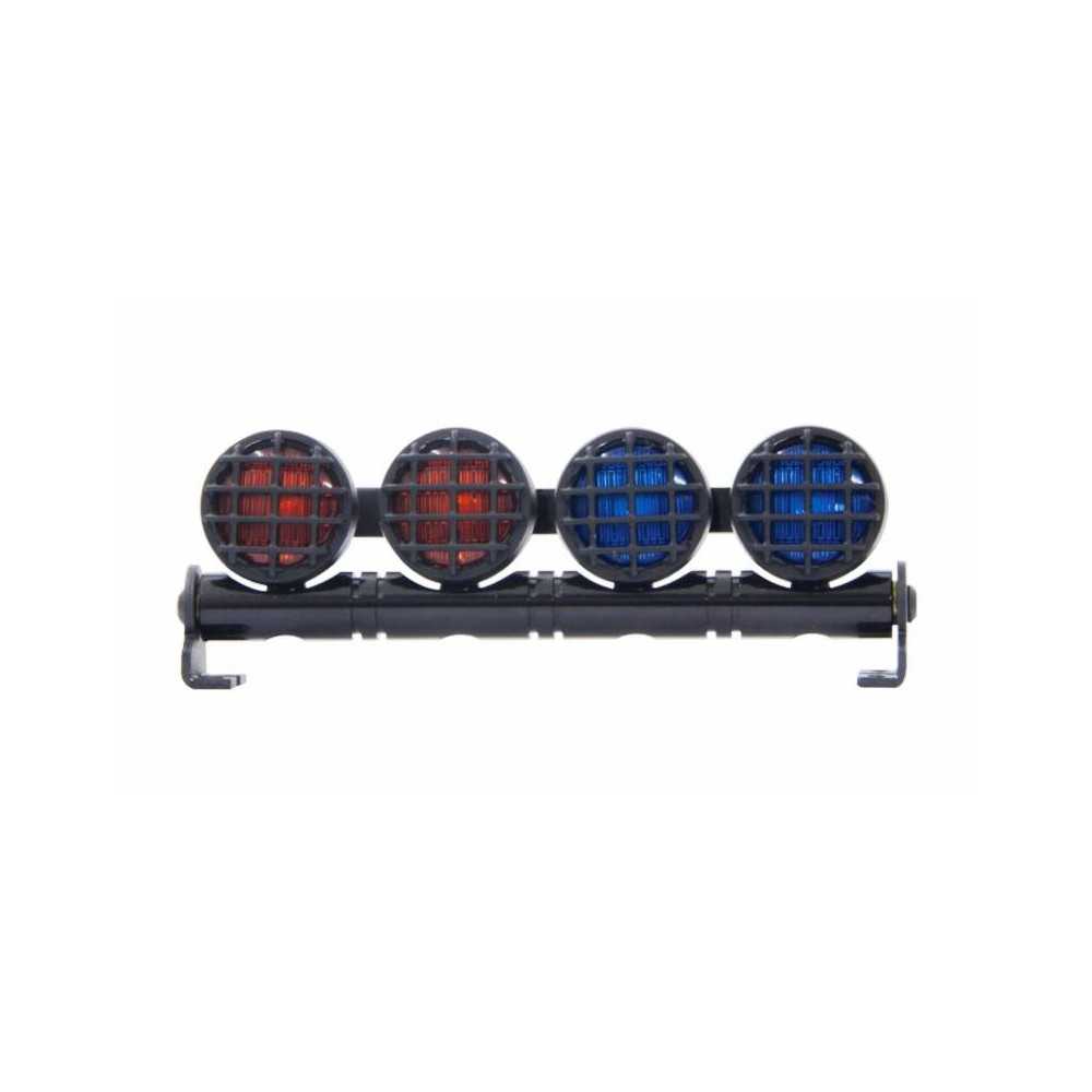 Jamara Barra in metallo con quattro luci a Led Rosse / Blu (art. 505512)