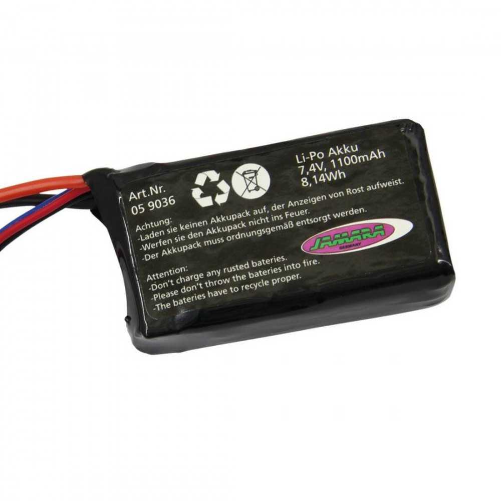 Jamara Batteria Li-Po 7,4V 1100mAh per Sparkle e Flyscout (art. 059036)