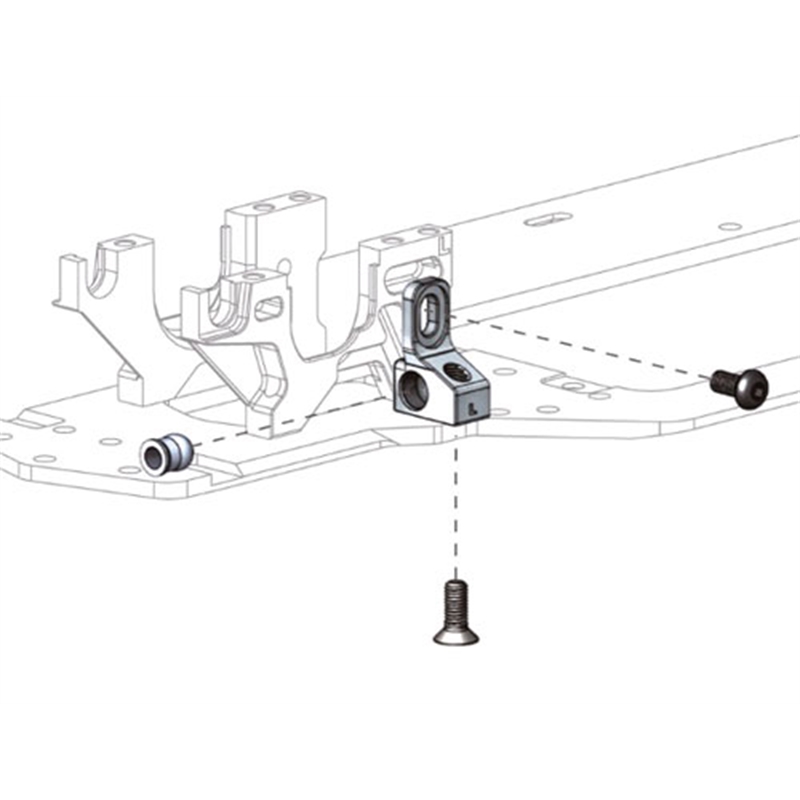 KF E4 supporti perni braccetti anteriori in alluminio - [K2105]