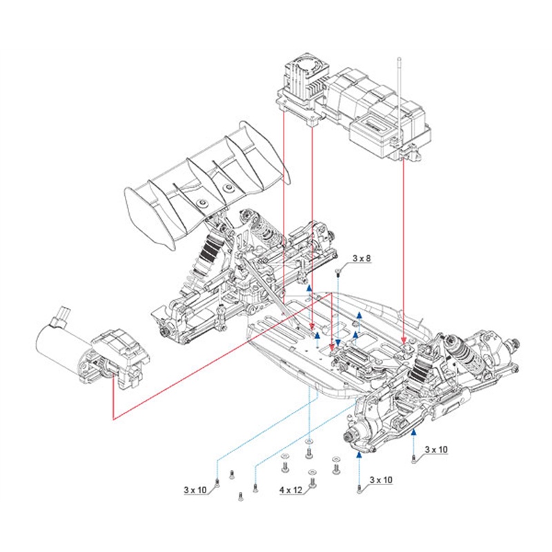 KF B8 Kit conversione elettrico Brushless - [K8251]